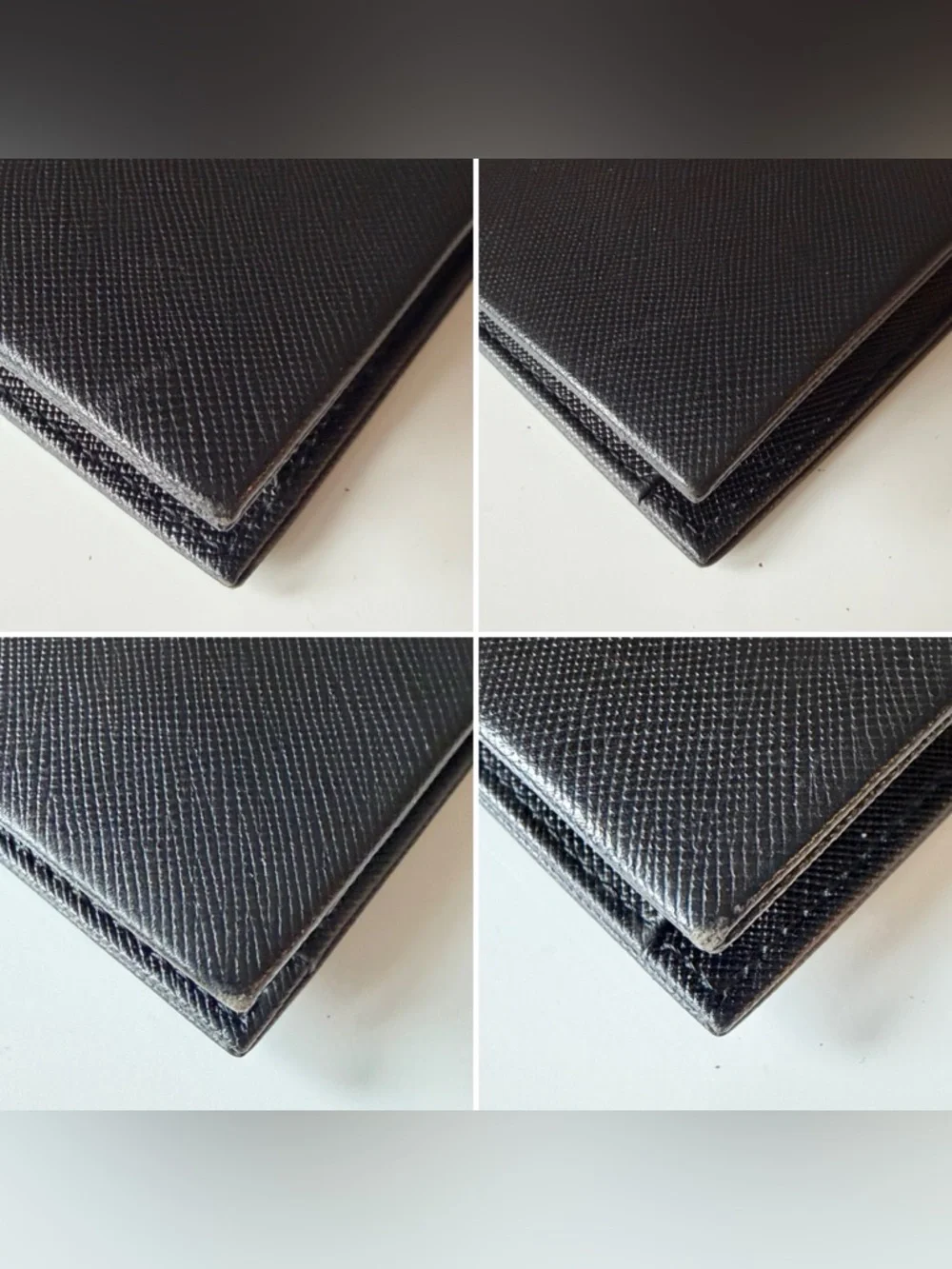 Yves Saint Laurent Black Leather Envelope Clutch - Vintage - Picture 5 of 12